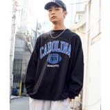ブラック | 【2点セット】アクセ付きカレッジロンT メンズ ユニセックス | WEGO【MEN】