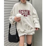 オートミール | バルーンシルエットロゴスウェット | WEGO【WOMEN】