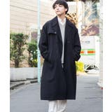 ブラック | ルーズトレンチコート 韓国 韓国ファッション ストリート系 | WEGO【WOMEN】