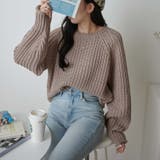 クルーネックチャンキーニット レディース 秋 | WEGO【WOMEN】 | 詳細画像5