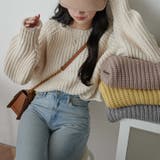 ホワイトアイボリー | クルーネックチャンキーニット レディース 秋 | WEGO【WOMEN】