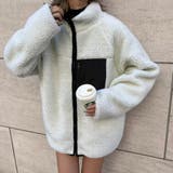 ホワイト | リバーシブル ボアブルゾン 韓国 | WEGO【WOMEN】