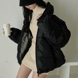 ブラック | リバーシブル パテッドブルゾン ユニセックス | WEGO【WOMEN】