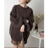 ケーブルドルマンBIGセーター レディース 秋 | WEGO【WOMEN】 | 詳細画像8 