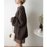 ケーブルドルマンBIGセーター レディース 秋 | WEGO【WOMEN】 | 詳細画像9 