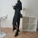 【WEB限定】ディープスリットタイトリブニットワンピース 秋 冬 | WEGO【WOMEN】 | 詳細画像15