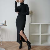 【WEB限定】ディープスリットタイトリブニットワンピース 秋 冬 | WEGO【WOMEN】 | 詳細画像16