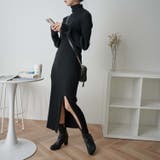 【WEB限定】ディープスリットタイトリブニットワンピース 秋 冬 | WEGO【WOMEN】 | 詳細画像17