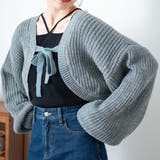 サックス | リボンニットボレロ レディース 秋 | WEGO【WOMEN】