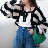 ブラックボーダー | リボンニットボレロ レディース 秋 | WEGO【WOMEN】