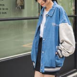 デニム淡色 | ヴィンテージスタジャン レディース 秋 | WEGO【WOMEN】