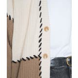 ハンドステッチカラーブロックカーディガン レディース 秋 | WEGO【WOMEN】 | 詳細画像15