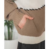 ハンドステッチカラーブロックカーディガン レディース 秋 | WEGO【WOMEN】 | 詳細画像17