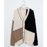 ハンドステッチカラーブロックカーディガン レディース 秋 | WEGO【WOMEN】 | 詳細画像31
