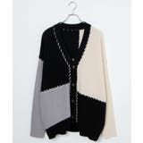 ハンドステッチカラーブロックカーディガン レディース 秋 | WEGO【WOMEN】 | 詳細画像33