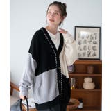 ハンドステッチカラーブロックカーディガン レディース 秋 | WEGO【WOMEN】 | 詳細画像9