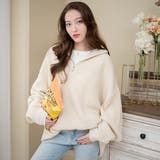 ルーズフィットハーフZIPプルオーバー レディース 秋 | WEGO【WOMEN】 | 詳細画像12 