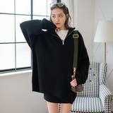 ルーズフィットハーフZIPプルオーバー レディース 秋 | WEGO【WOMEN】 | 詳細画像22 