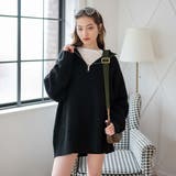 ルーズフィットハーフZIPプルオーバー レディース 秋 | WEGO【WOMEN】 | 詳細画像25 