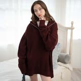 ルーズフィットハーフZIPプルオーバー レディース 秋 | WEGO【WOMEN】 | 詳細画像37 