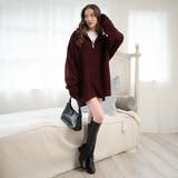 ルーズフィットハーフZIPプルオーバー レディース 秋 | WEGO【WOMEN】 | 詳細画像8 