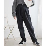 ブラック | ウエストフリルデニムマムパンツ レディース 秋 | WEGO【WOMEN】