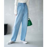 デニム淡色 | ルーズストレートデニムパンツ レディース 秋 | WEGO【WOMEN】
