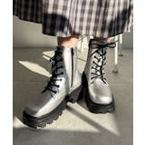 シルバー | レースアップショートブーツ レディース 秋 | WEGO【WOMEN】