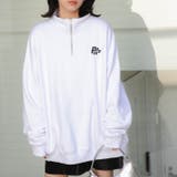 ホワイト | ヘビーウエイトハーフZIPワンポイントPO レディース 秋 | WEGO【WOMEN】