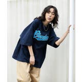ネイビー | アクセ付きグラフィックTシャツ メンズ レディース | WEGO【WOMEN】
