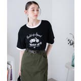 ブラック | ヴィンテージロゴリンガーTシャツ レディース 春 | WEGO【WOMEN】