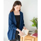 ネイビー | リネンライクルーズカーディガン ニット リネン | WEGO【WOMEN】