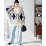 リネンライク総柄ルーズカーディガン メンズ レディース | WEGO【WOMEN】 | 詳細画像2