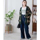 リネンライク総柄ルーズカーディガン メンズ レディース | WEGO【WOMEN】 | 詳細画像3