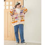 リネンライク総柄ルーズカーディガン メンズ レディース | WEGO【WOMEN】 | 詳細画像24