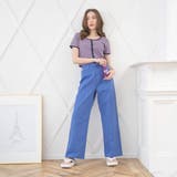 カラーウエストフィットワイドストレートパンツ レディース 春 | WEGO【WOMEN】 | 詳細画像14 