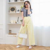 カラーウエストフィットワイドストレートパンツ レディース 春 | WEGO【WOMEN】 | 詳細画像4 
