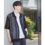 ブラック | メッシュニットBIGシャツ メンズ レディース | WEGO【MEN】