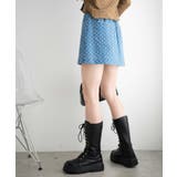 パンチングデニム台形ミニスカート レディース 春 | WEGO【WOMEN】 | 詳細画像10 