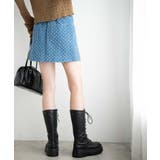 パンチングデニム台形ミニスカート レディース 春 | WEGO【WOMEN】 | 詳細画像12 