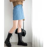 パンチングデニム台形ミニスカート レディース 春 | WEGO【WOMEN】 | 詳細画像13 