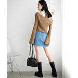 パンチングデニム台形ミニスカート レディース 春 | WEGO【WOMEN】 | 詳細画像15 