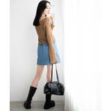 パンチングデニム台形ミニスカート レディース 春 | WEGO【WOMEN】 | 詳細画像16 