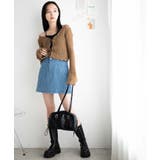 パンチングデニム台形ミニスカート レディース 春 | WEGO【WOMEN】 | 詳細画像2 