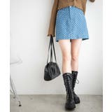 パンチングデニム台形ミニスカート レディース 春 | WEGO【WOMEN】 | 詳細画像8 