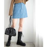 パンチングデニム台形ミニスカート レディース 春 | WEGO【WOMEN】 | 詳細画像9 