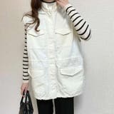 スタンドネックミリタリーベスト レディース 春 | WEGO【WOMEN】 | 詳細画像7 