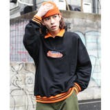 ブラック | ヘビーウエイト ハーフZIP切替ロゴPO 韓国 | WEGO【WOMEN】
