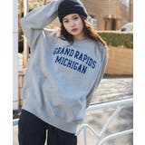 杢グレー | ヘビーウエイト サガラワッペンプルオーバー 韓国 | WEGO【WOMEN】