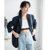 ピンストライプテーラードジャケット レディース 春 | WEGO【WOMEN】 | 詳細画像9 